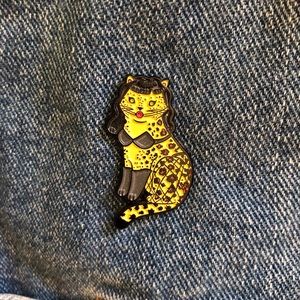 Bettie Page Kitty Soft Enamel Pin